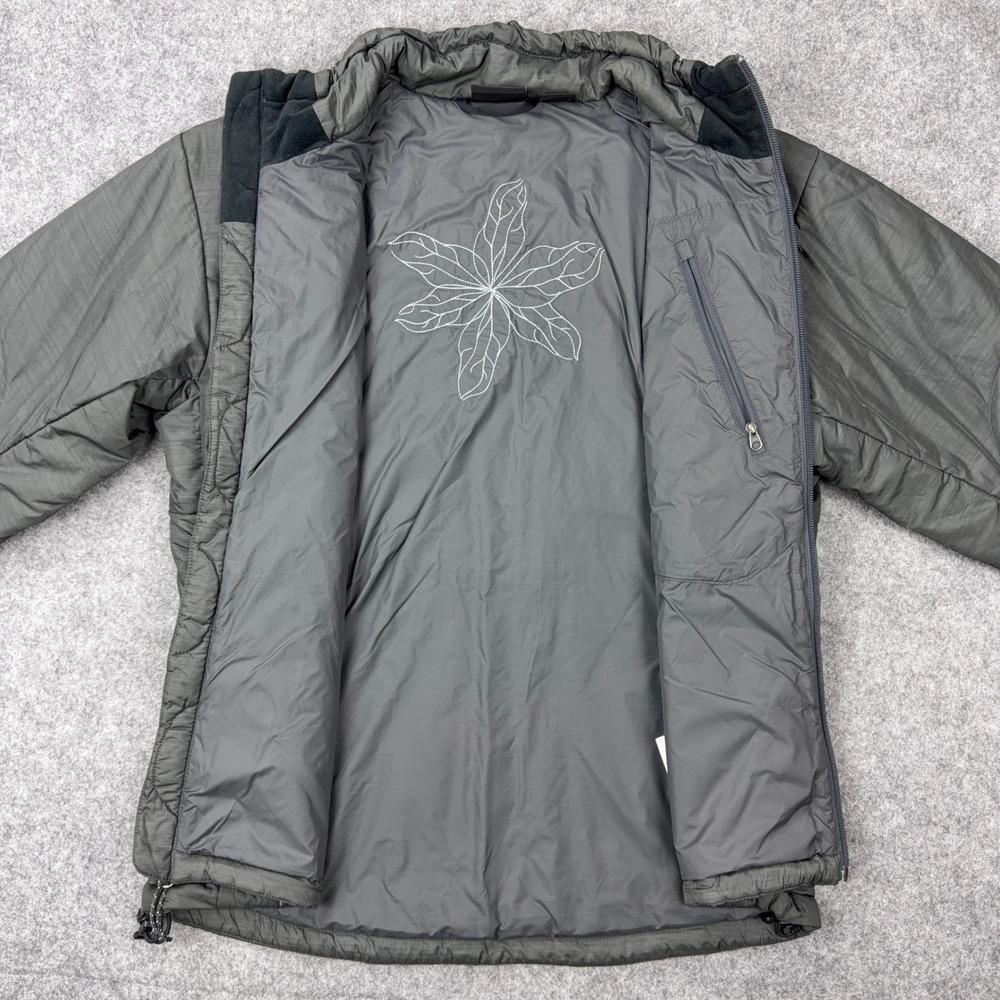 Mountain Hardwear Jacket Womens Medium Gray PrimaLoft Insulated Puffer Full Zip - Picture 7 of 15